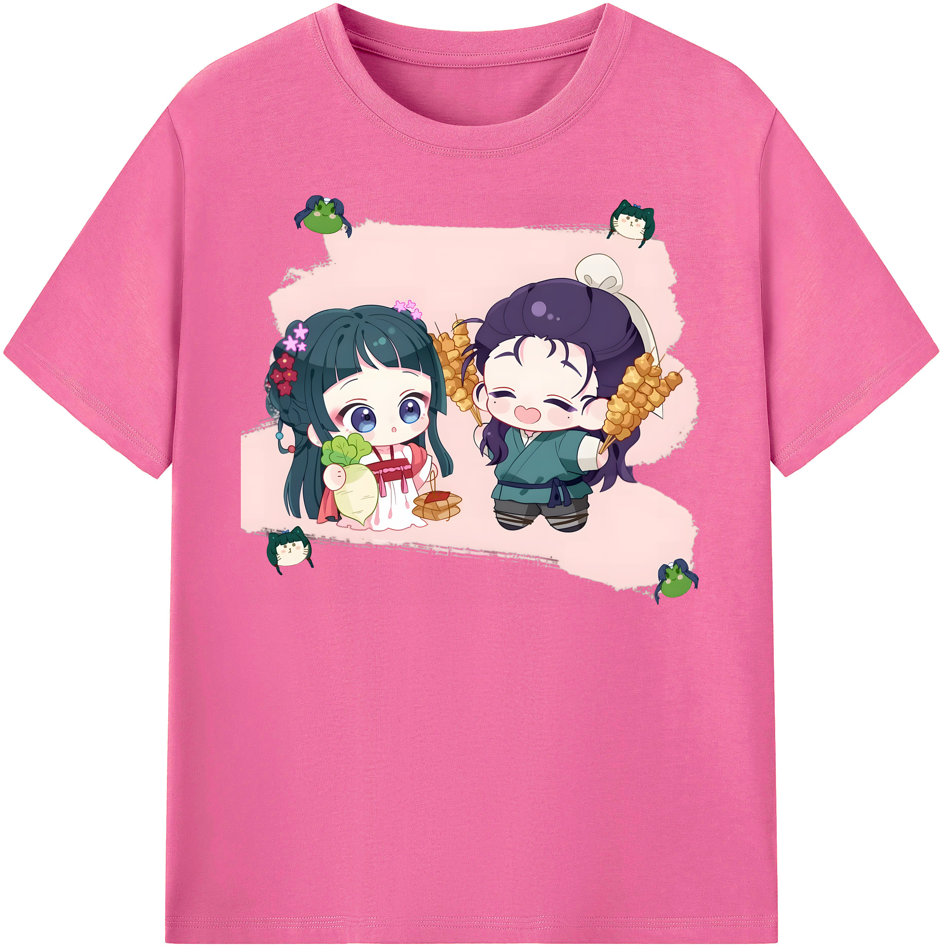 （画像用） 薬屋のひとりごと The Apothecary Diaries レディースカジュアルプリントTシャツ（綿100％）